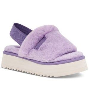 Koolaburra by UGG Ya-Baby Platform Sandals Slip-On Slingback Orchid Purple NEW